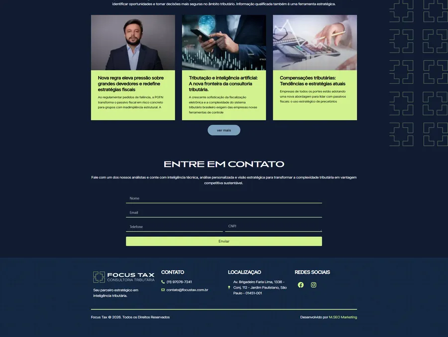 Trecho 4 do site Focus Tax